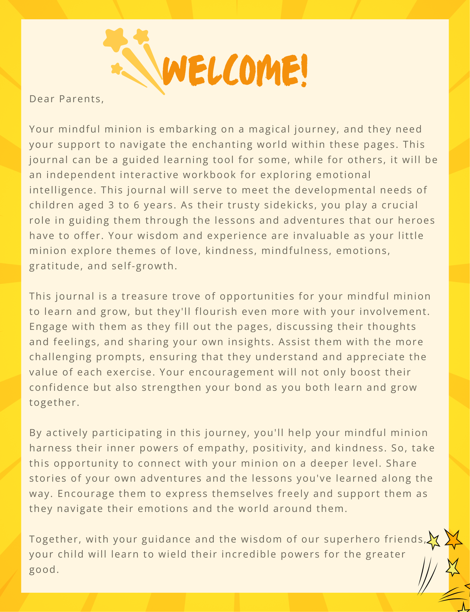 Mindful Minions: Daily Activity and Thought Journal
