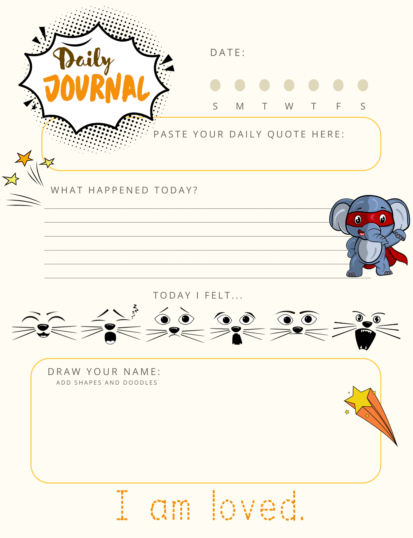 Mindful Minions: Daily Activity and Thought Journal