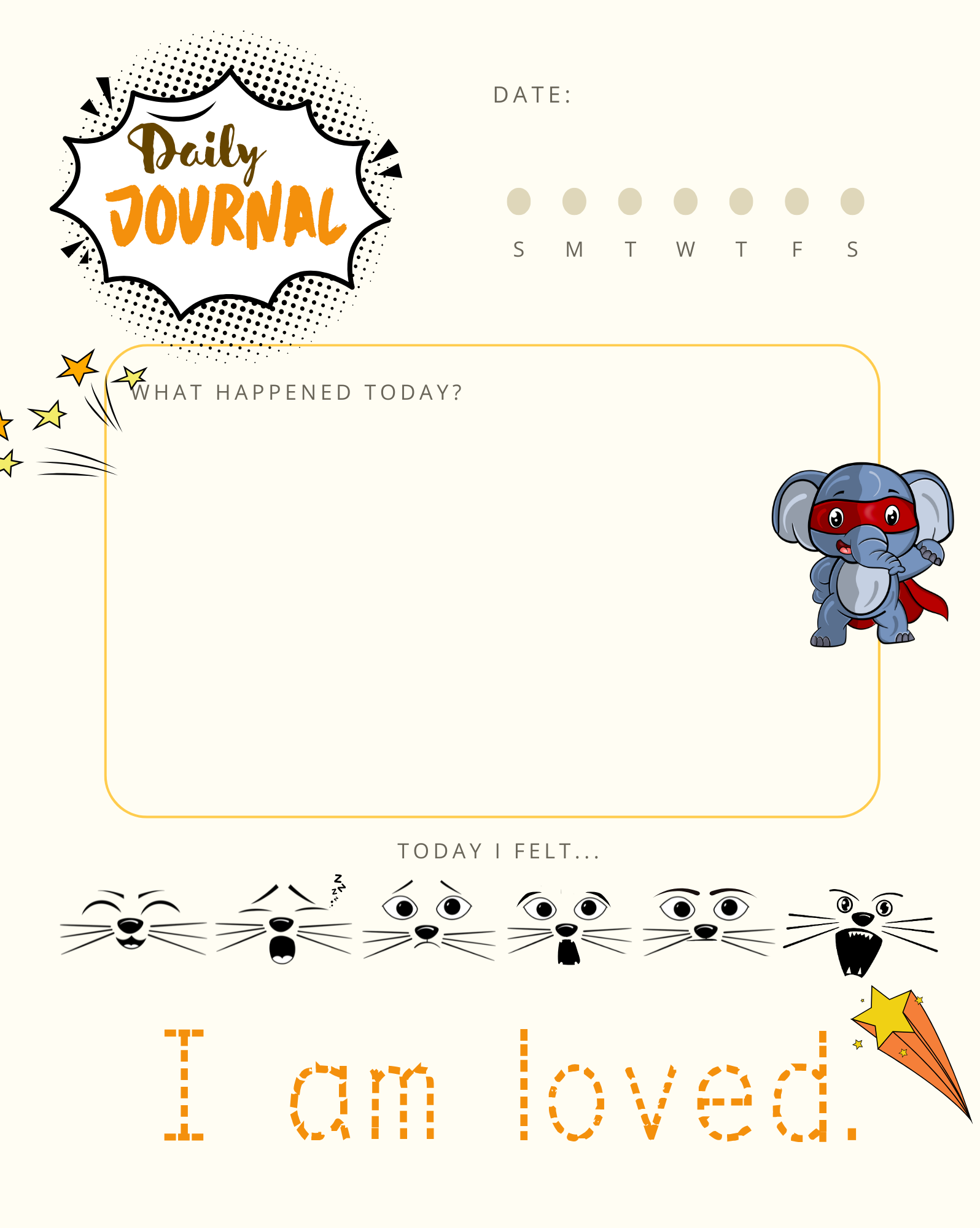 Mindful Minions Mini: Daily Activity and Thought Journal