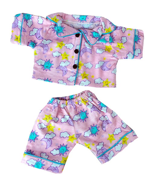 Comfort Companion™  Sunny Days Pink Pajama Outfit